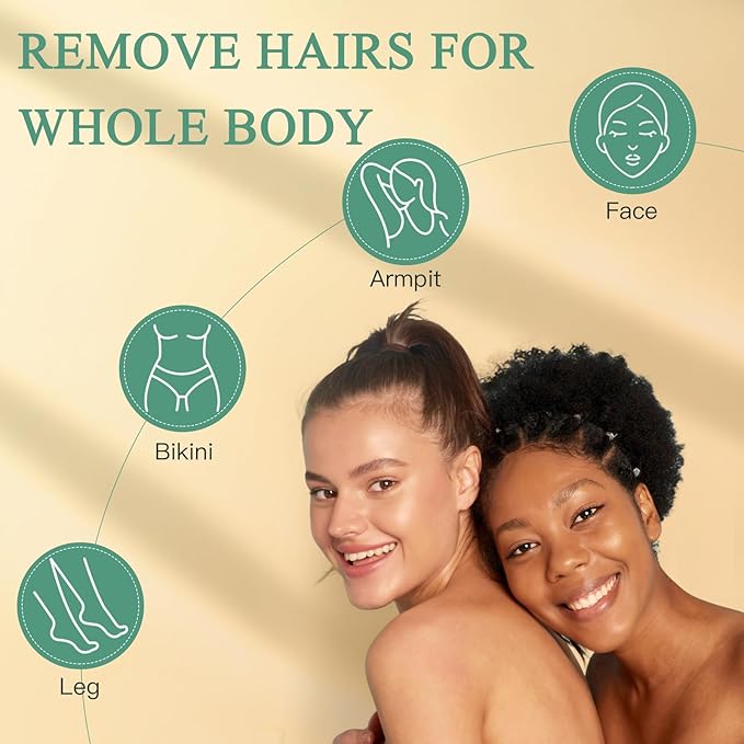 Wax Beads for Hair Removal, 1.3Lb/21oz Hard Wax Beans for Eyebrow, Face, Bikini, Legs, Arms, Full Body Waxing with 10pcs Wax Spatulas, 6 Packs