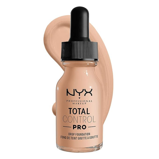 NYX PROFESSIONAL MAKEUP Total Control Pro Drop Foundation, Skin-True Buildable Coverage - Light