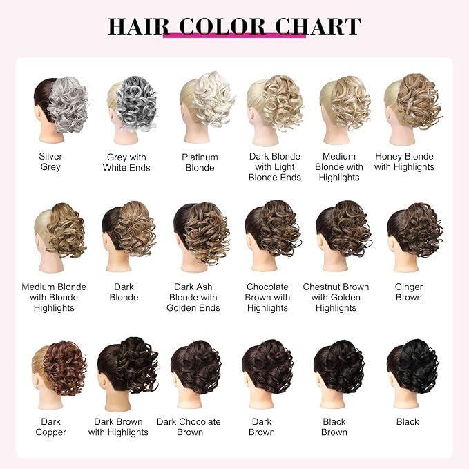 REECHO 9" Short Ponytail Extension, Classic Loose Curly Wavy Claw Clip Pony tails Hair Extensions HP001 Hairpieces for Women (Glazed Mocha to Blonde)