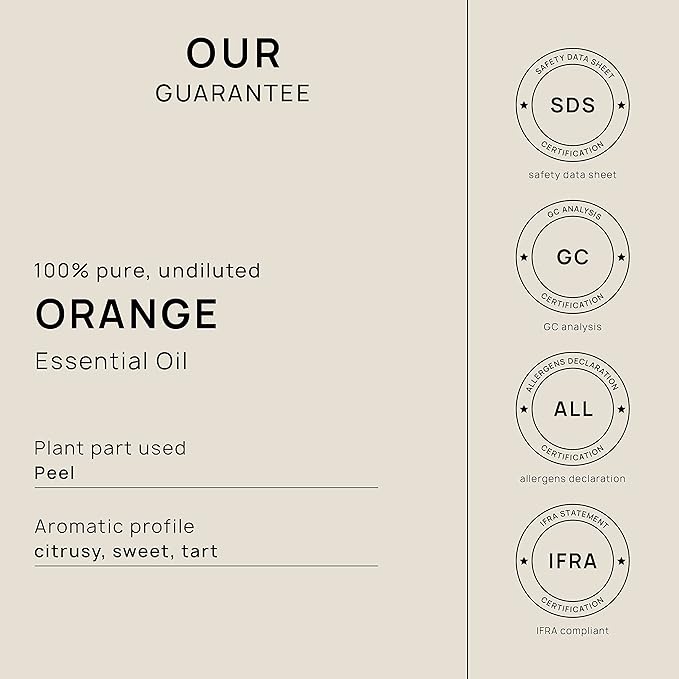 VINEVIDA Orange Sweet Essential Oil - 32 oz - Undiluted - DIY Candle Scents - Bulk for Soap Making & Skin Safe