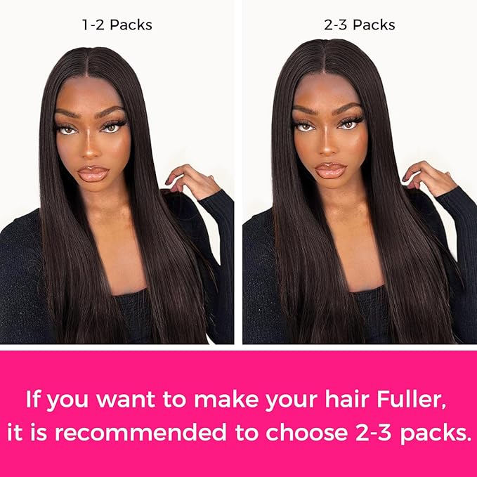Lashey Seamless Clip in Hair Extensions Human Hair 150g 9pcs #2 Dark Brown Straight 24 Inch Human Hair Clip in Extensions for Women