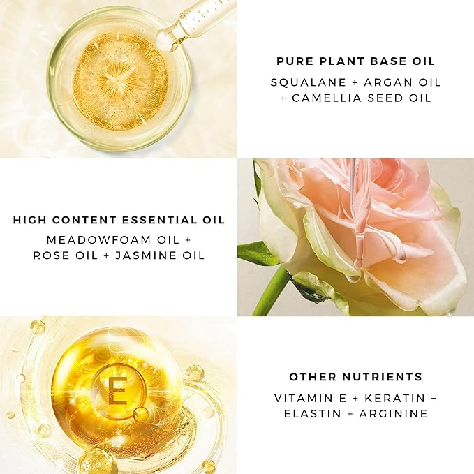 Hair Perfume Oil for Women (Peach Oolong), Argan Oil Heat Protection Spray for Dry, Damaged, Firzzy Hair Care, Long Lasting Fragrance Mist with Keratin & Elastin for Nourish & Smooth 2.7 fl oz