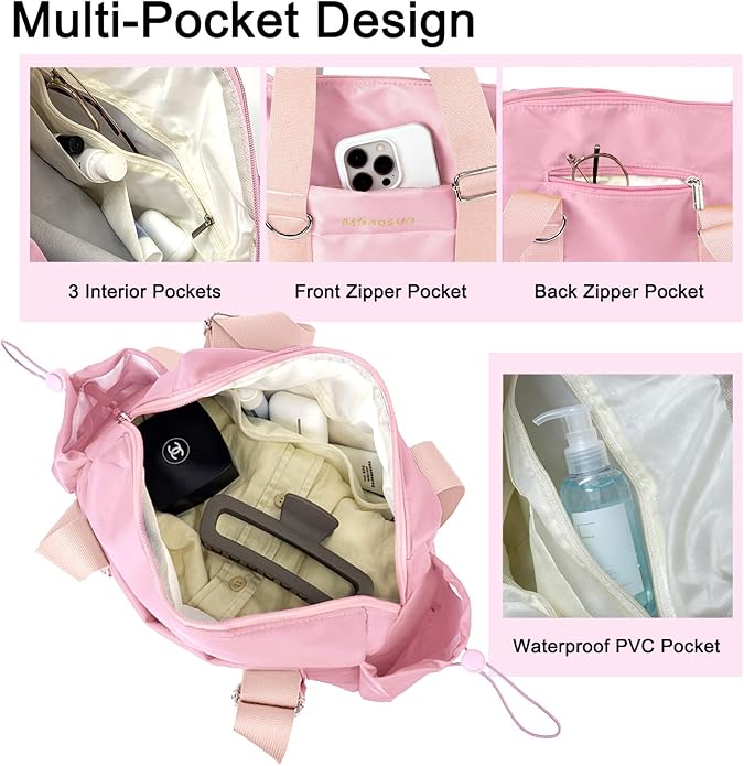 Crossbody Bags for Women, Trendy Everyday Purse Shoulder Bag, Mini Gym Bag with Wet Pocket and Coin Wallet
