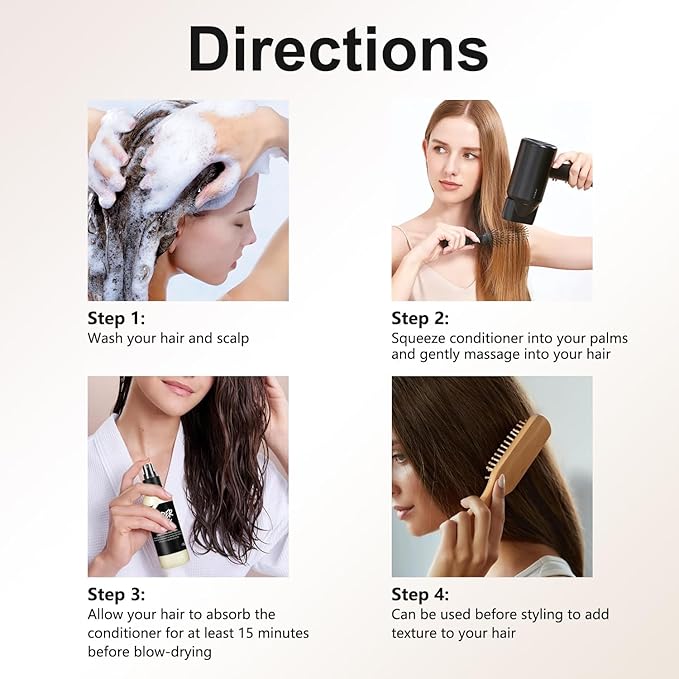 Super Milk Conditioning Hair Primer, Nourish Milk Conditioning Hair Primer, Hair Smooth Spray Hair Care, Softening Moisturizing Nourishing Smooth Hair Care Suitable for Women Men