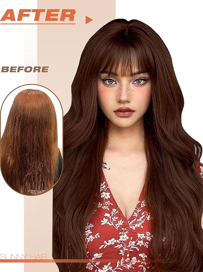 Sunny Hair Tape in Hair Extensions Real Human Hair Invisible Remy Hair Extensions Tape ins for Women Auburn Brown 12 inch 20Pcs