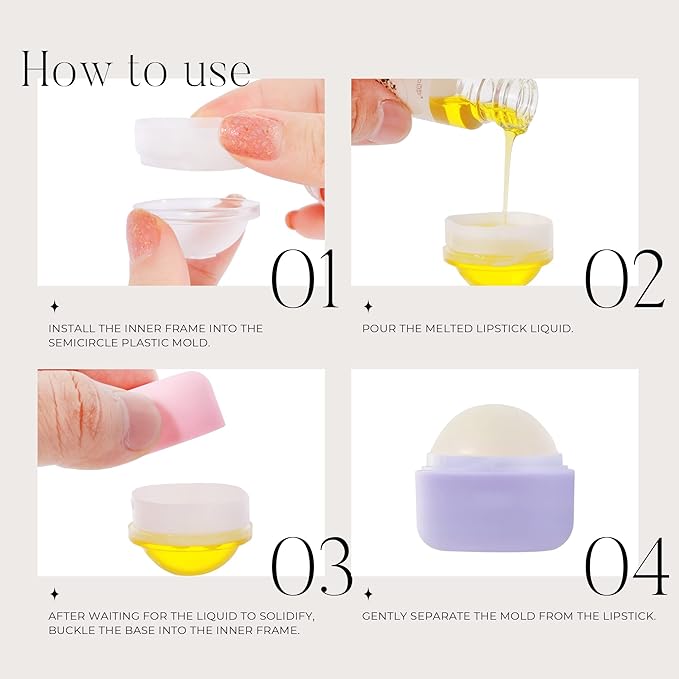 0.25 oz（7g） Empty Lip Balm Square Containers Tubes Lipstick 12 Pieces for Make Natural Lip Balm Lip Care - DIY & BPA FREE (Purple)