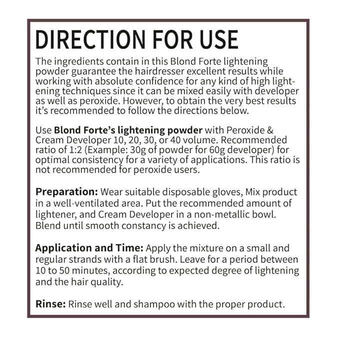 1.1 Pound Tub (17.6 Ounce) Perfect Blond Extra Strength Professional Hair Dye Toner Lightener Bleach - Made in Italy