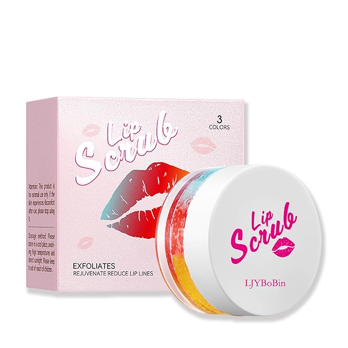 Nourishing Smooth Lip Scrub,Soft Long Lasting Moisturizing Lip Scrubber Exfoliator for Men & Women,Gentle Non-Greasy Sugar Scrub Lip Cares Moisturizer