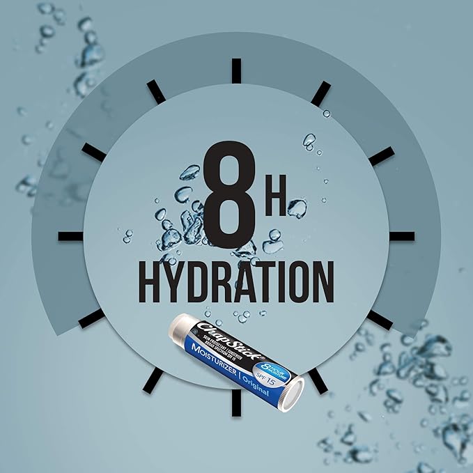 ChapStick Moisturizer 2-in-1 Lipcare 5-Pack (3 SPF 12, 2 SPF 15) – Original Lip Balm with Broad Spectrum SPF, Aloe & Vitamin E, 0.15 Oz Ea