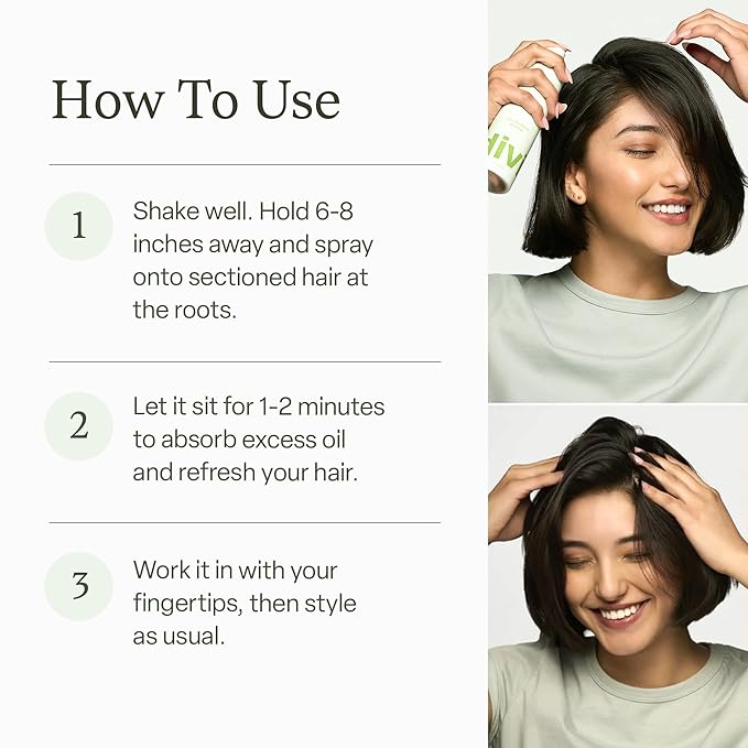 Divi Dry Shampoo Spray for Men & Women - Formulated to Absorb Oil, Balance the Scalp and Extend Time Between Washes - Free of Benzene, Butane, Propane and Talc