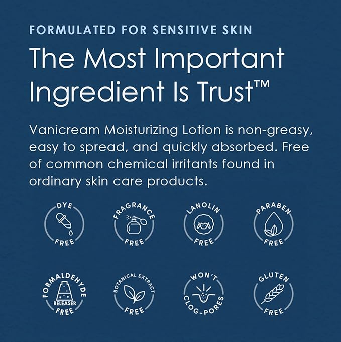 Vanicream Moisturizing Lotion with Pump Dispenser - 16 Fl Oz (Pack of 12) - Formulated Without Common Irritants for Those with Sensitive Skin (Pack of 12)