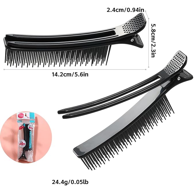 6 Pack Grip Clips for Hair Sectioning Styling, Haircuts Coloring cosmetology supplies hair cutting clips
