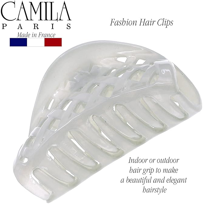 Camila Paris CP3206 French Hair Clip for Women for Thick Volume Hair, no Pulling or Damage, 2.75 in Girls Hair Claw Clips Jaw Fashion Durable and Styling Hair Accessories for Women, Made in France
