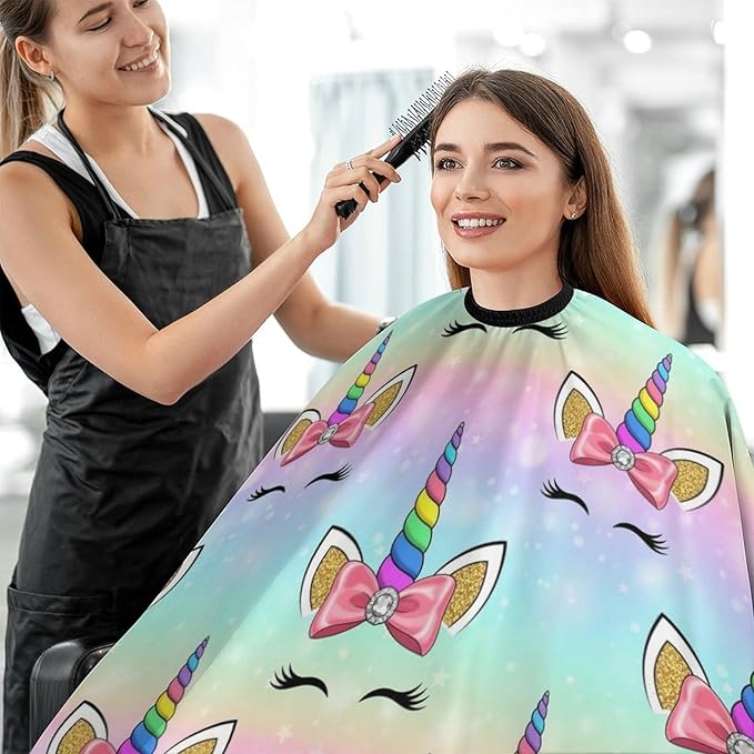 Barber Cape Waterproof Lining Anti Static Design for Salons/Home Use