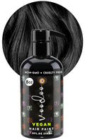 MOEHAIR Semi-Permanent Hair Color | Black Hair Dye 8 Oz | Temporary Hair Dye for Dark Hair | Voodoo Majestic Black Hair Color No Ammonia, Sulfate & Paraben | Vegan & Cruelty-Free | Drip-Free & Creamy