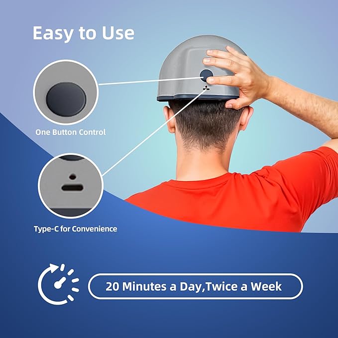 Laser Red Light Therapy for Hair Growth Device, FDA Cleared Hair Loss, Hair Growth Device