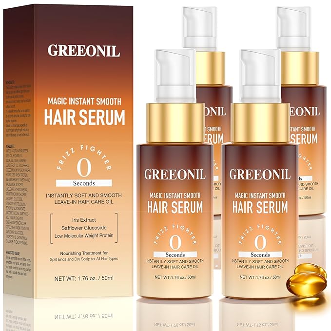 4PCS Hair Serum, Nourishing Treatment for Split Ends and Frizzy Hair