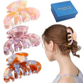 Jayongnee Clips for Women - Octopus Claw Clip - Hair Clips for Long and Thick Hair, Non-Slip Big Claw Strong Hold Hair Unbreakable 3 PCS (claw clip-B)