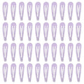 40 Pcs 2 Inch colorful Metal Snap Hair Clips No Slip Hair Barrettes For Women Hair Accessories(Purple)
