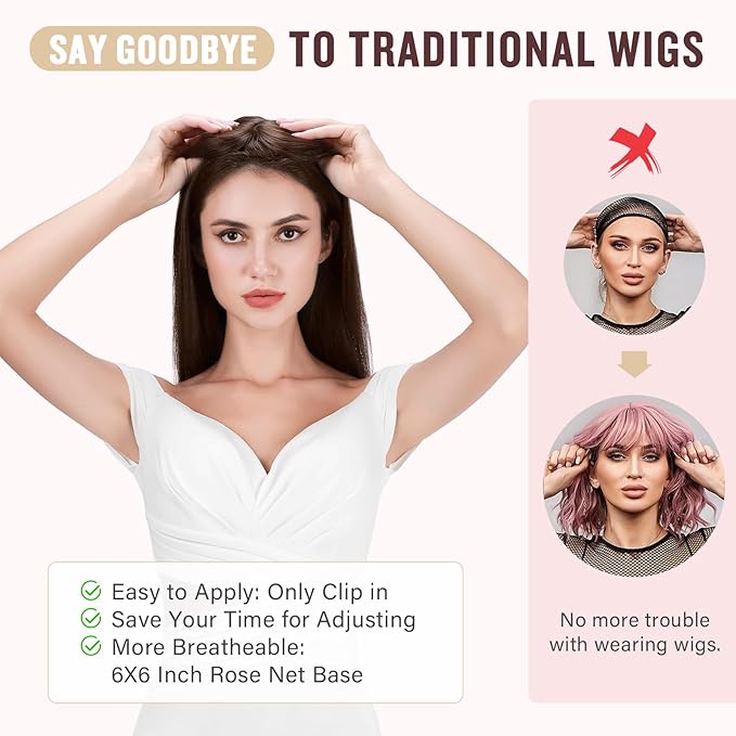 Hairro 18 Inch Long Hair Toppers Wavy with Side Bangs for Women, Clips In Synthetic Hairpieces Capless, for Adding Volume/Birthday/Party/Halloween/Cosplay Dress Up, Grey Mixed Light Blonde