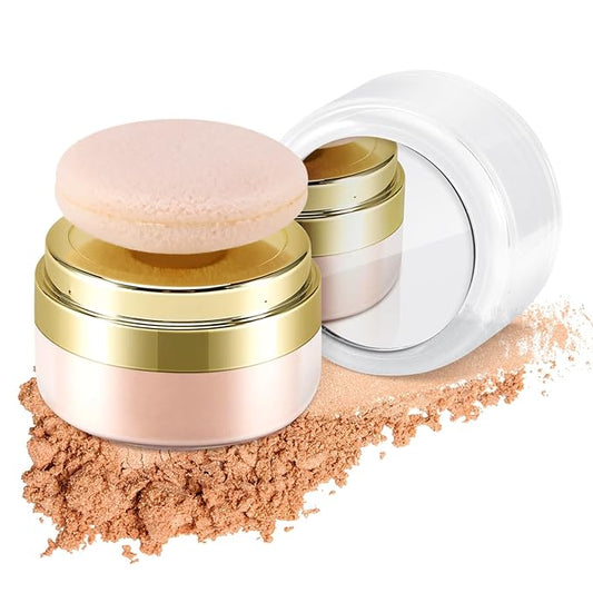 Boobeen Setting Powder, Lightweight Oil Control Loose Setting Powder, Full Coverage Finishing Powder For a Matte Flawless Look, Pressed Face Powder Makeup to Reduce Shine, Long Lasting