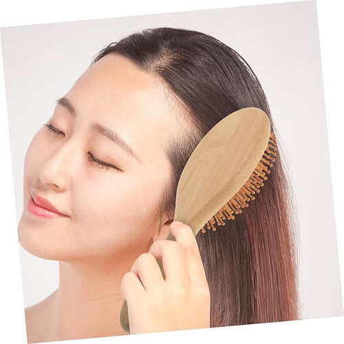 3Pcs Natural Wide Tooth Scalp Massage Comb Ergonomic Hair Care Tool for Relief and Scalp Nourishment Lightweight Portable Design for Travel and Outdoor Activities