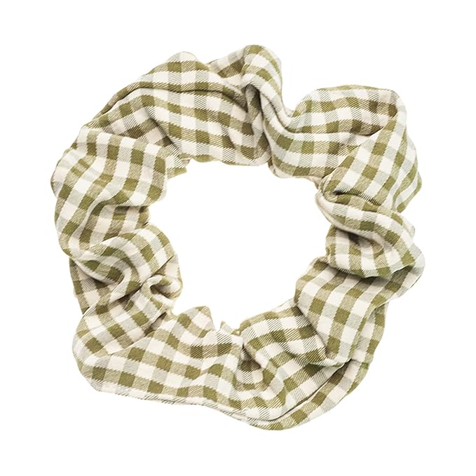 LOOKSEVEN Classic Plaid Hair Scrunchies for Women, 6PCS Bandana Scrunchy Hair Ties, Scrunchies Hair Ties for Women. (Classic Plaid)