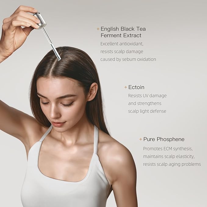 Advanced Hair Serum - 95 ml Scalp Treatment for Fuller, Nourish, Glossy Hair | Prevents Frizz, Promotes Healthy Scalp & Strengthens Roots, Reduces Oil & Buildup