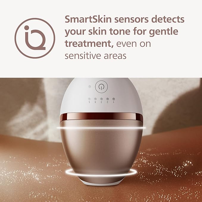 Philips Lumea 9000 Series IPL Hair Removal Device, Permanent Laser Hair Reduction for Women & Men, Easy & Comfortable Use at Home, SenseIQ, 4 Attachments for Body, Face, Bikini & Underarms, BRI984/03