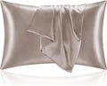 BEDELITE Satin Pillowcase for Hair and Skin, Super Soft and Cooling Similar to Silk Pillow Cases 2 Pack with Envelope Closure, Gift for Women Men(20"x40" King Size, Rose Taupe)