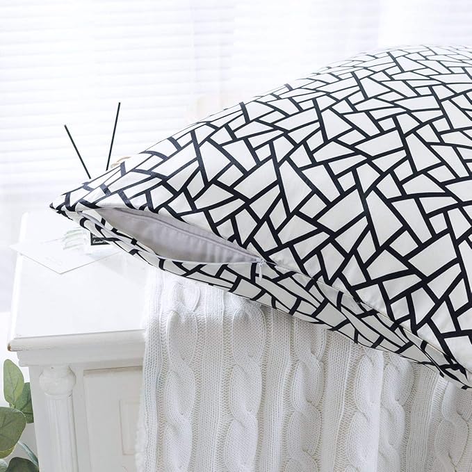 SLPBABY Silk Pillowcase for Hair and Skin with Hidden Zipper Print (Standard(20''x26''), Pattern25)