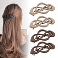 4 Pack Vintage French Barrette Hair Clips, 2026 New Hair Clip Accessories for Women, Strong Hold No Slip Styling (Style D)