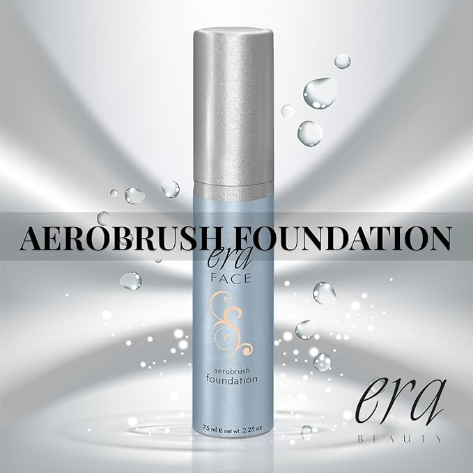 ERA Face spray makeup (R4 Champagne, 2.25 oz) - airbrush foundation, everyday, buildable, professional spray on cosmetics by Era Beauty