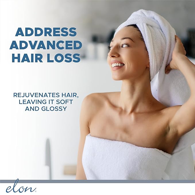 Elon Complete Hair Care Kit for Advance Hair Loss – Scalp Cleaner & Concentrated Serum Set + Matrix 5000 Hair Growth Supplement for - Suitable for All Hair Types, (60 Tablets)