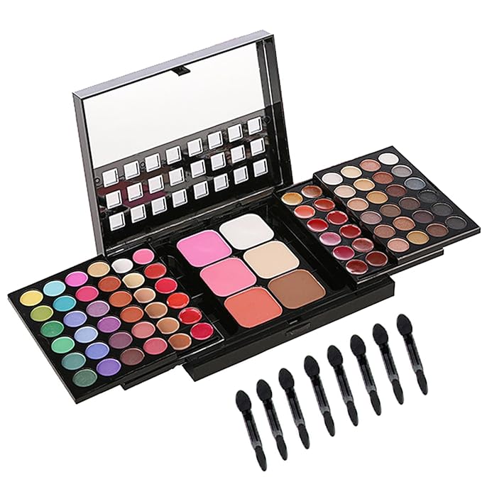 BONNIE CHOICE All in One Makeup Kit for Women Full Kit, Valentines Day Gifts Makeup Set, Include 48 Eyeshadow, 18 Lip Gloss, 3 Blusher, 6 Concealer, 3 Contour Powder, 4 Brushes, 1 Mirror