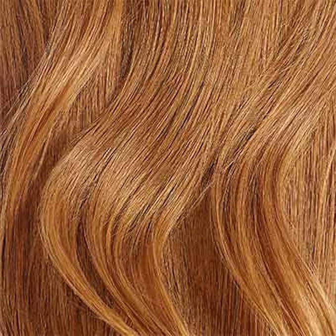 Luxy 100% Remy Human Hair – Halo Clip-In Hair Extensions –Natural Looking Volume & Length - One-Piece - Easy 5-Min Application 150 grams 12" Natural Red Halo