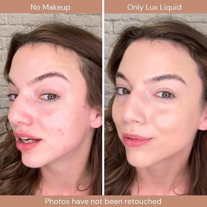 Organic Aloe-Based LUX Liquid Foundation, Natural Vegan Gluten-Free Made in USA, Sugar