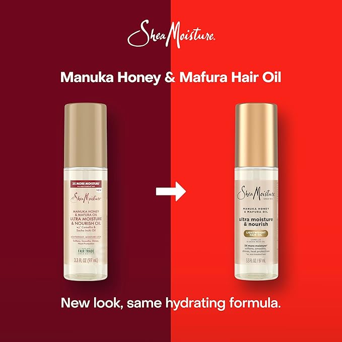 Shea Moisture Ultra Nourishing Manuka Honey & Mafura Oil Manuka Honey & Mafura Oil Instantly Hydrates And Smooths Hair 3.3 Fl Oz