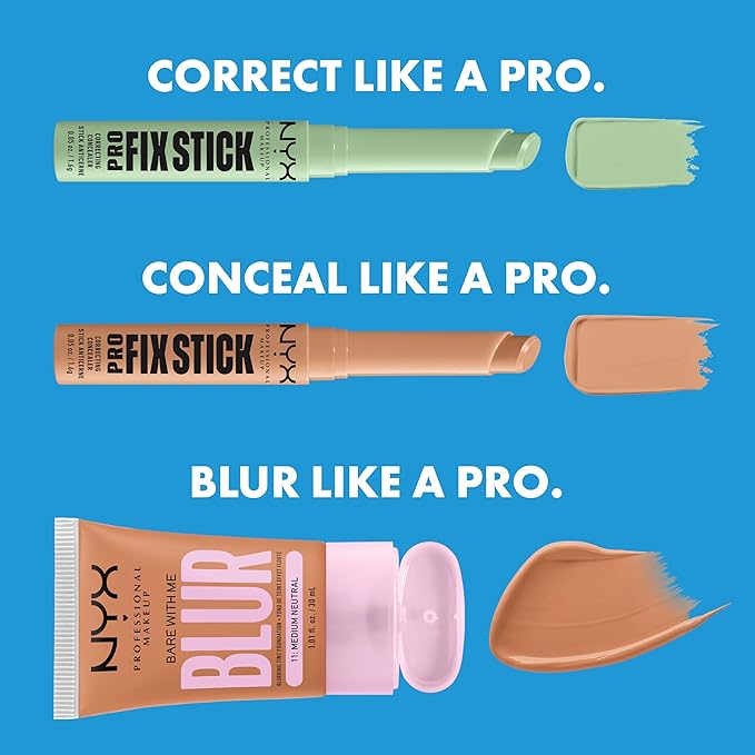 NYX PROFESSIONAL MAKEUP Pro Fix Stick Correcting Concealer, Buildable Medium Coverage Concealer Stick - Neutral Tan