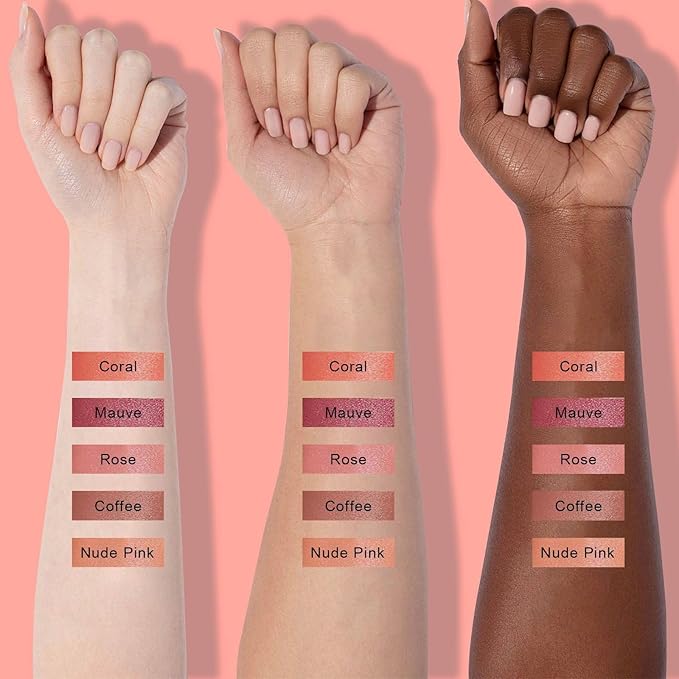 Peel Off Lip Liner Stain - Long Lasting Natural Lip Stain Transfer-proof Lip Liner, Moisturizing Waterproof Lip Gloss Stain, Highly Pigmented Color for All Skin, Ideal Gifts for Women (Rose)