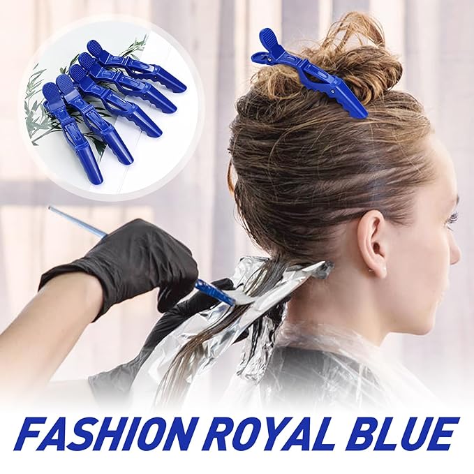 30 Pieces Professional Plastic Alligator Hair Clips for Hair Salon Styling Sectioning Duckbill Hair Clips Barrettes Pins Accessories for Men Women Girls Teens (Multicolor B)