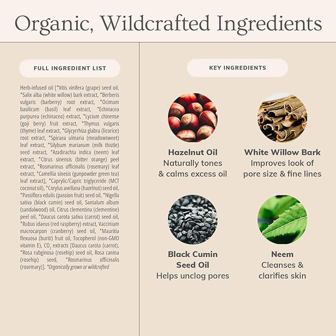 Annmarie Herbal Facial Oil for Oily Skin 0.5 Fl Oz (Pack of 1)