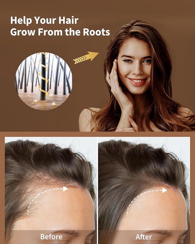 Hair Care Essential Set - Scalp Massager Oil Applicator, Natural Rosemary Oil Moroccan Argan Blend Serum for Hair Growth, Nourishing Scalp, Christmas Birthday Gifts for Women Men Mom Dad