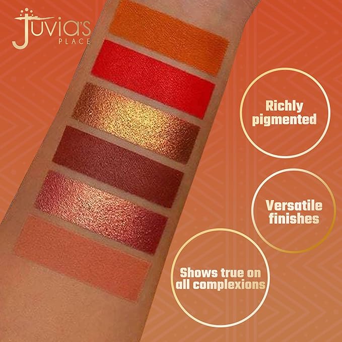 Juvia's Place Palette The Bronzed Rustic - Shades of 6, Professional Eye Makeup, Pigmented Palette, Makeup Palette for Eye Color & Shine
