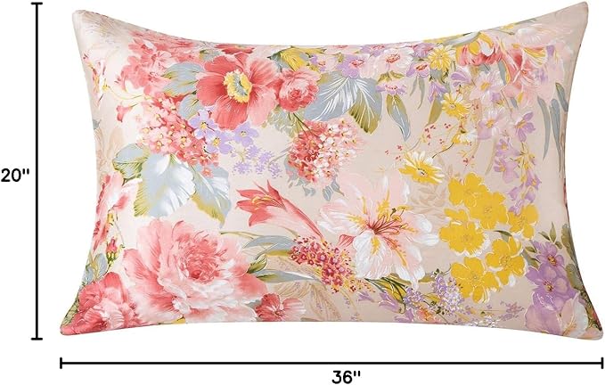 SLPBABY Silk Pillowcase for Hair and Skin with Hidden Zipper Print (King, Pattern16)