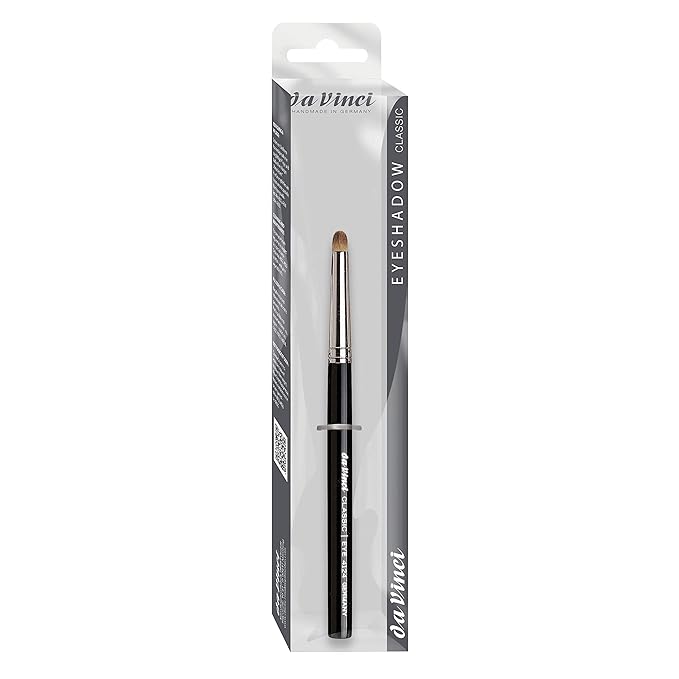 da Vinci Cosmetics Series 4124 Classic Detail Blender Round for Eyeshadow Powder/Banana Brush/Russian Red Sable, 0.5 Pound