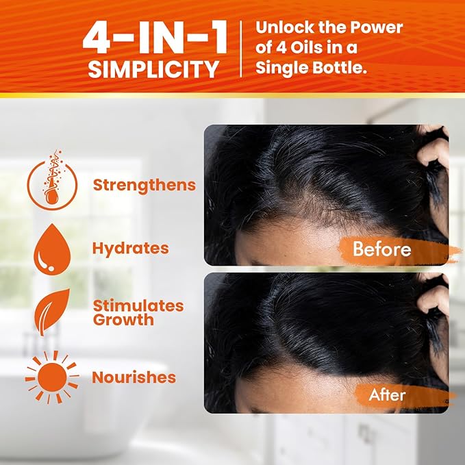 Batana Oil for Hair Growth with Rosemary, Castor, and Pumpkin Seed Oils, 100% Pure Unrefined Honduran Formula, Strengthens, Nourishes, Revives Scalp & Strands, Natural Care for All Types (3PK)