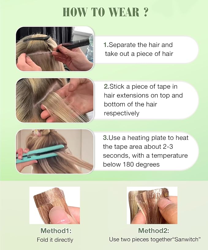 SURNEL Tape in Hair Extensions Human Hair Color 4 Medium Brown Highlighted 27 Caramel Blonde 20 Inch Remy Tape in Hair Extensions 20 pcs 50g(#4P27-20)
