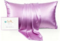 Luxury 6A Mulberry Silk Pillowcase & Silk Pillow Case for Hair & Skin – Anti-Wrinkle, Hidden Zipper– Best Beauty Sleep Solution for Women(Purple, King)