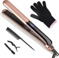 Flat Iron Hair Straightener with Floating Plates Get Shinier & Smoother Hair, 14 Adjustable Temp, Dual Voltage Digital Display 200℉-460℉